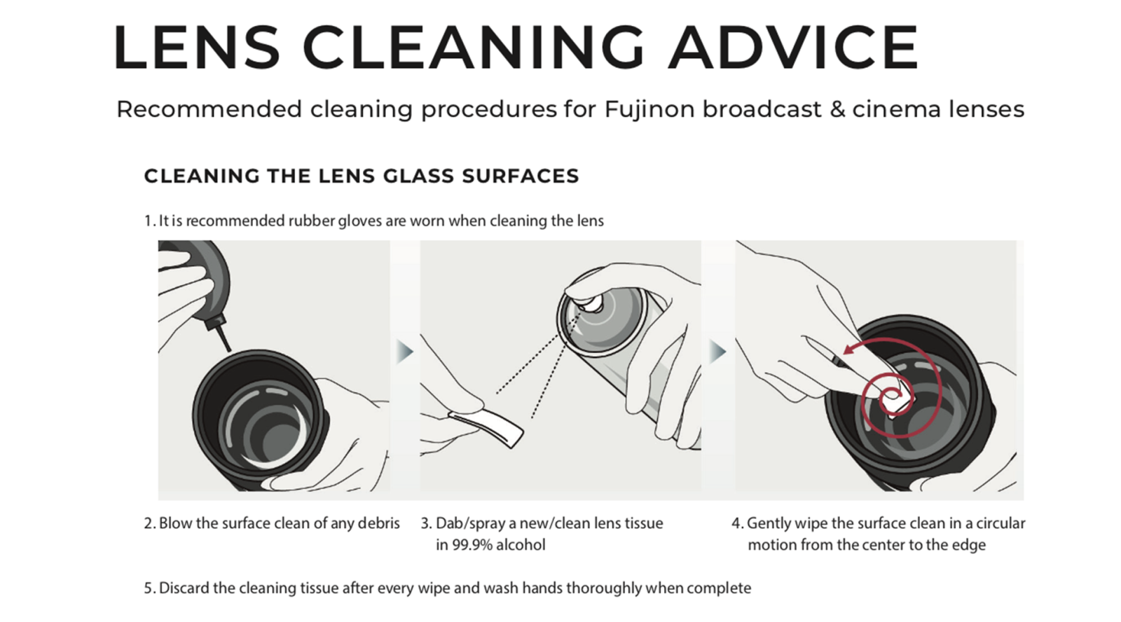 The Guild of Television Camera Professionals How to clean your